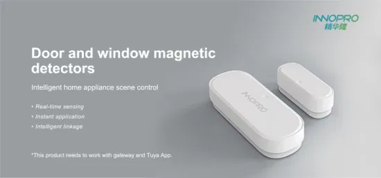 Capteur magnétique de fenêtre intelligent Zigbee, application Tuya, capteur de porte intelligent
